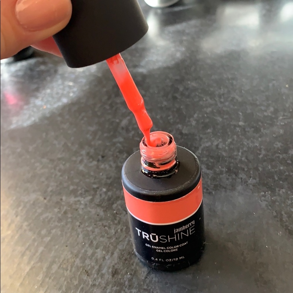 Jamberry Coral gel color trushine gel